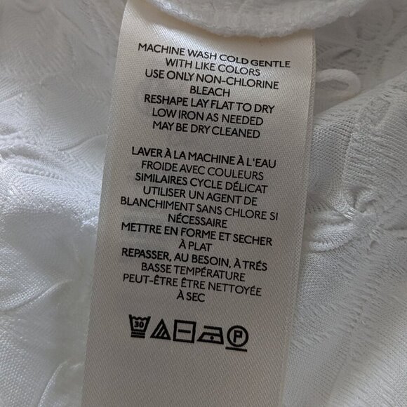 Free People Tank Top Size XL White Crossback Textured Sleeveless MyKonos NWT - Picture 12 of 16